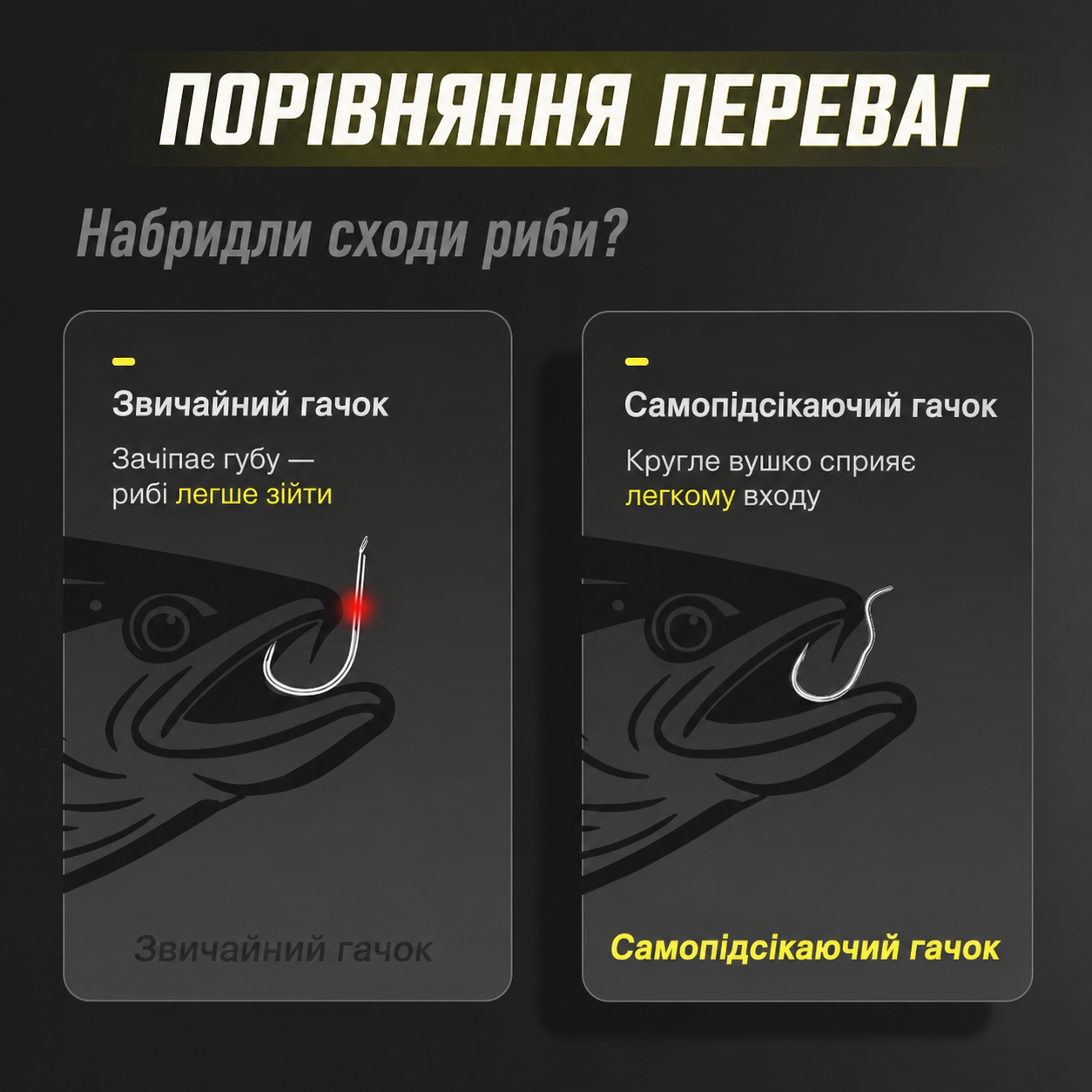Гачки самопідсікаючі HerabunaFishing Perfect Koi 20 шт з вушком Самопідсікаючі гачки HerabunaFishing для Херабуни Гачки Perfect Koi з вушком 20 шт Гачки самопідсікаючі для тіста Херабуна Гачки з вушком для поплавкової риболовлі Фірмова упаковка HerabunaFishing Perfect Koi 20 шт Самопідсікаючий гачок з круглим вушком Гачки HerabunaFishing для якісного засікання риби