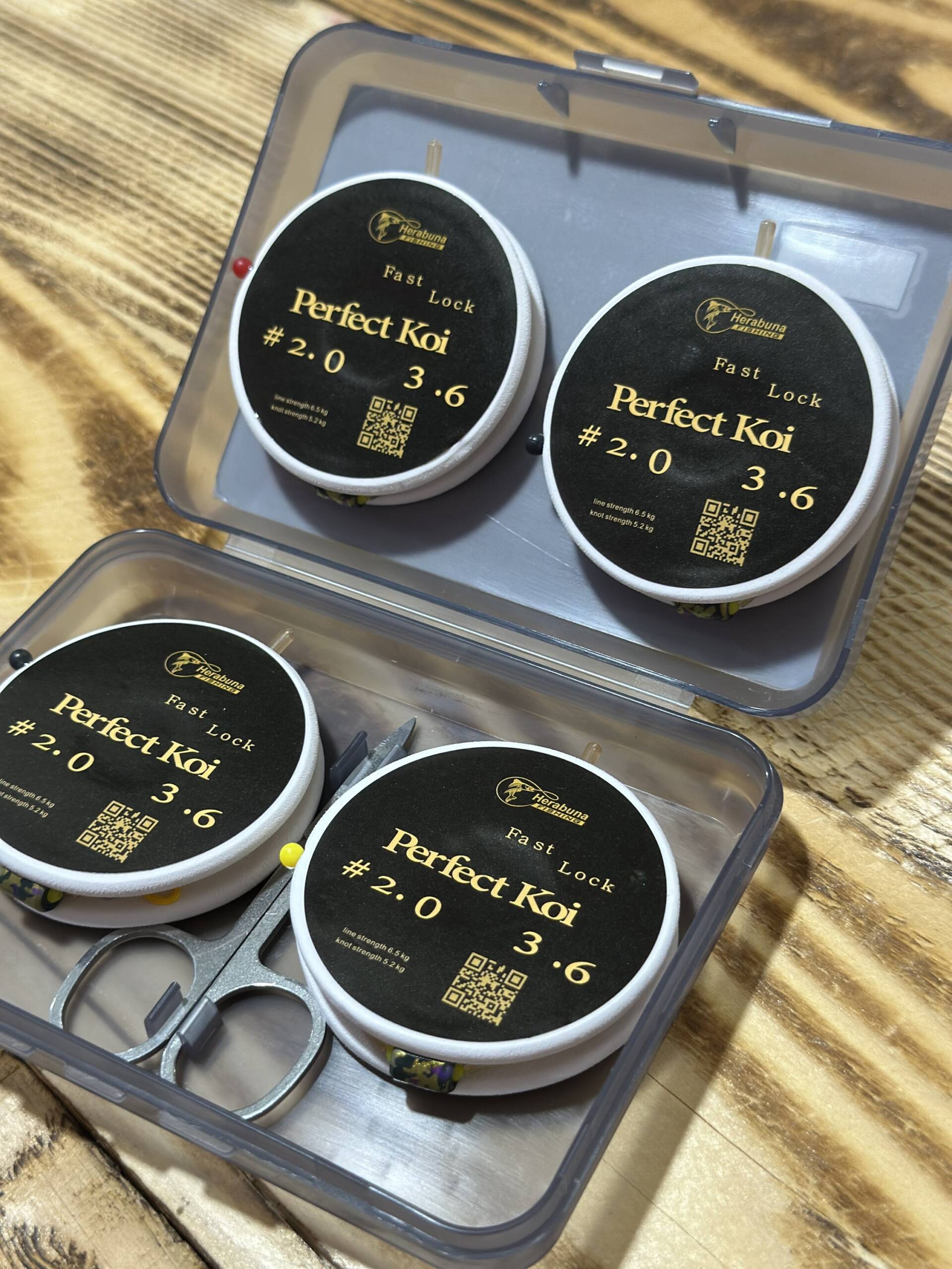 Оснастки Херабуна Perfect koi 4 шт у коробці з ножицями - Зображення 2