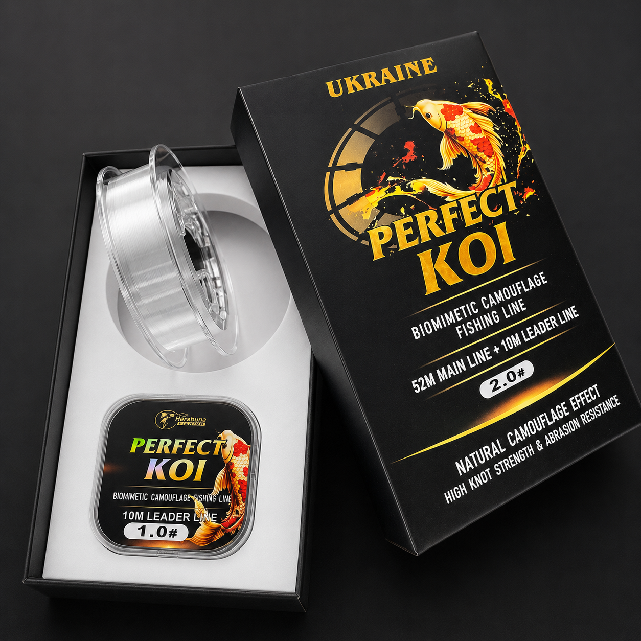 Волосінь Херабуна Perfect Koi Прозора 52 м + 10 м