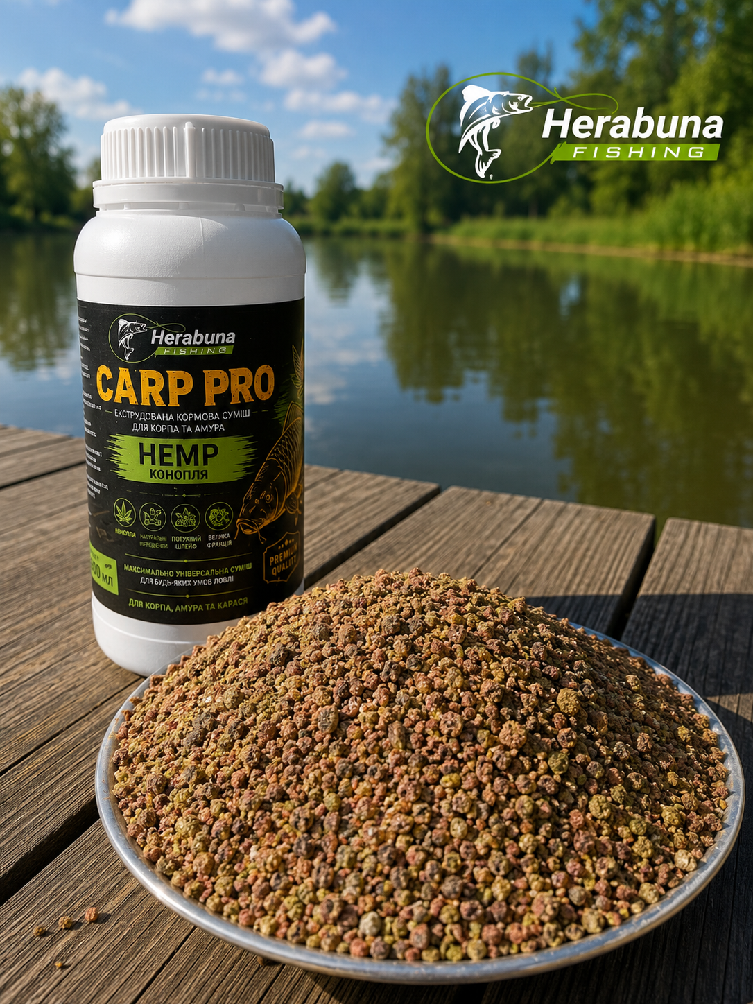 Тісто Herabuna Carp Pro Конопля